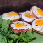 Ham Cups with goat cheese