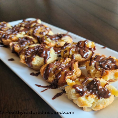 Party ready cashew caramel cookie cups