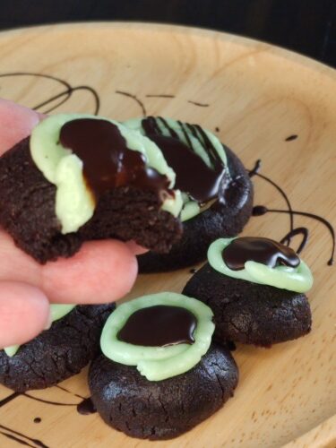 Chocolate Mint Cake Cookies